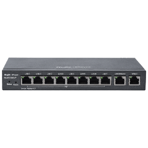    Reyee Router PoE Controlador Cloud 8 Puertos PoE+ RJ45 GE + 2 Puertos RJ45 GE