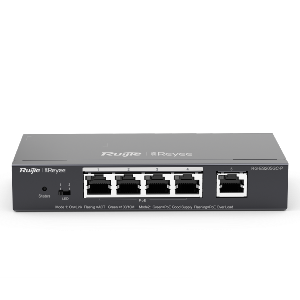      Reyee Switch PoE Cloud Gestionable Capa 2 4 puertos PoE 802.3af/at + 1 Uplink RJ45