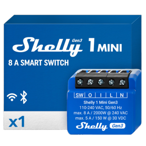     Shelly 1 Mini Gen3 WiFi 2.4 GHz IEEE802.11 b/g/n / Bluetooth