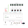 Controladora de acceso Multi-identificación Facial, huella, tarjeta, QR dinámico o PIN