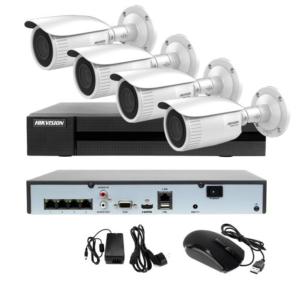    Kit Grabador NVR POE + 4 cámaras IP  2MP Varifocales