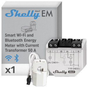     Shelly EM Gen3 + 50A WiFi 2.4 GHz IEEE802.11 b/g/n