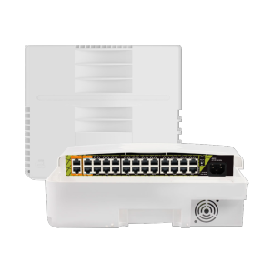     Switch PoE exterior 22 puertos PoE+ - 2 RJ45 Hi-PoE - 2 RJ45 Uplink