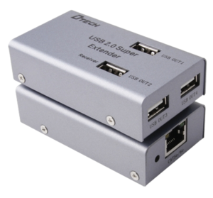 Extensor USB LAN 1 entrada USB 4 salidas RJ45 Longitud máxima de salida 60 m