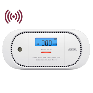 Detector de CO autónomo X-Sense Permite conectar 24 detectores por RF 868MHz
