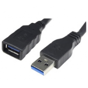 CABLE USB 3.0, TIPO A/M-A/H, NEGRO, 2.0 M