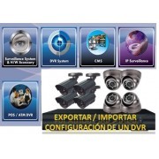 IMPORTAR Y EXPORTAR CONFIGURACIÓN DE SU DVR