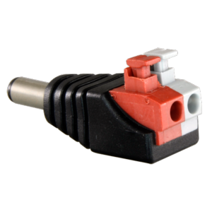 Conector DC hembra de fácil conexionado Salida +/ de 2 terminales