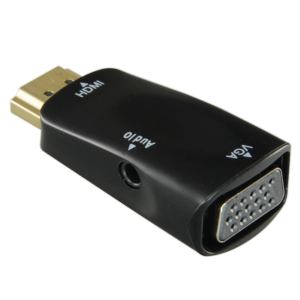 Adaptador de HDMI a VGA+Audio Pasivo, no necesita alimentación Convierte una salida de HDMI en VGA+A