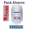 Pack Ahorro de 10 DETECTORES PIR INTERIOR 15M