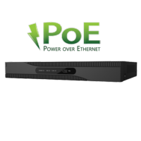  Grabador NVR para cámaras IP con 16 CH vídeo / 16 puertos PoE Resol. máx 8.0 Mpx / H.265+ 160 Mbps