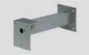 Extensión de aluminio 200 mm. con soporte para pared, techo o suelo