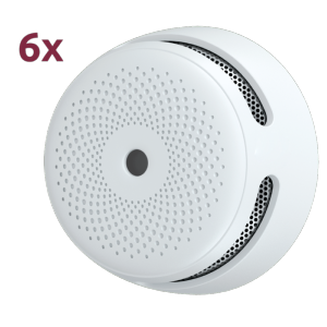 Pack de 6 mini detector de humo autónomo X-Sense 