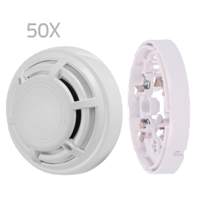 Kit 50 detectores térmicos y bases DMTech Detector convencional termovelocimétrico