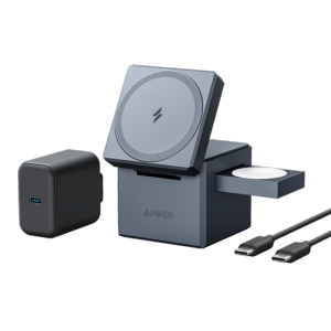 ANKER Cargador inalámbrico 3 en 1 Tecnología Magsafe