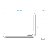     Monitor para videoportero Pantalla táctil IPS de 7"