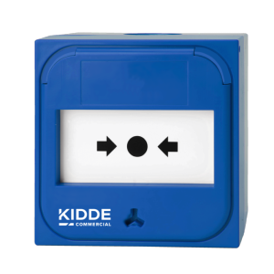   Pulsador manual para el control de sistemas de emergencia azul para aplicaciones de montaje empotrado 0 Ω