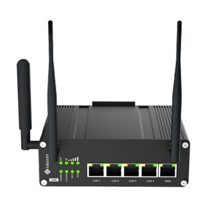     Milesight Router Industrial 4G PoE 5 puertos 10/100 (4 puertos PoE)