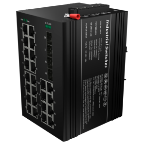      Switch PoE Marca Blanca - Montaje en carril DIN 24 Puertos Gigabit + 4 SFP Gigabit