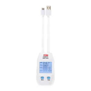     Medidor dual de corriente y tensión UNI-T Sencilla conexión USB Tipo A y tipo C