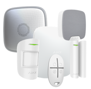 Kit SISTEMA DE ALARMA CON SIRENA EXTERIOR E INTERIOR AJAX 