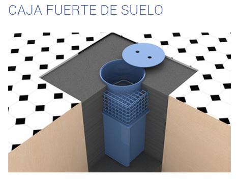 caja fuerte oculta en suelo