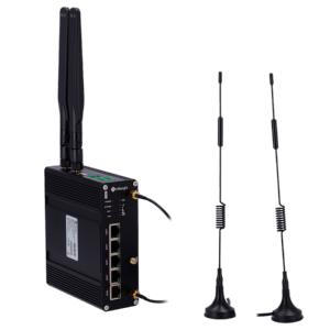 Router Industrial 4G  5 puertos 10/100/1000Mbps PoE 802.3 af/at | Slot SSD Doble ranura tarjeta SIM 4G/3G WiFi 802.11 b/g/n/ac | Posicionamiento GPS
