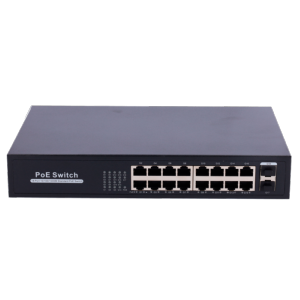     Switch PoE 16 puertos RJ45 + 2 SFP Uplink