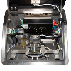 Torno de acceso bidireccional motorizado 3 brazos rotativos automáticos Tiempos, alarmas y modos de apertura