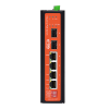   Switch PoE 5 puertos PoE + 1 SFP Velocidad de puertos 10/100/1000 Mbps