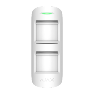   Detector de movimiento inalámbrico apto para exterior con rango de distancia ajustable.