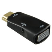 Adaptador de HDMI a VGA+Audio Pasivo, no necesita alimentación Convierte una salida de HDMI en VGA+A