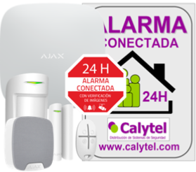 KIT AJAX con Panel AJ-HUB2-W Alarma profesional Comunicación Ethernet y dual SIM GPRS