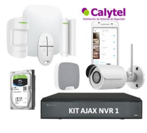 Sistema de Alarma profesional AJAX con  Ethernet y GPRS y Videograbación