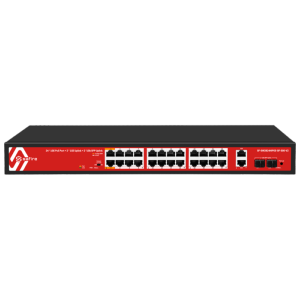Safire Switch Hi-PoE 24 puertos PoE + 2 SFP + 2 RJ45
