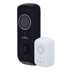 Youkey Videotimbre Dual Cam Wi-Fi Lente superior: 3 MP | 2.4 mm | 160º