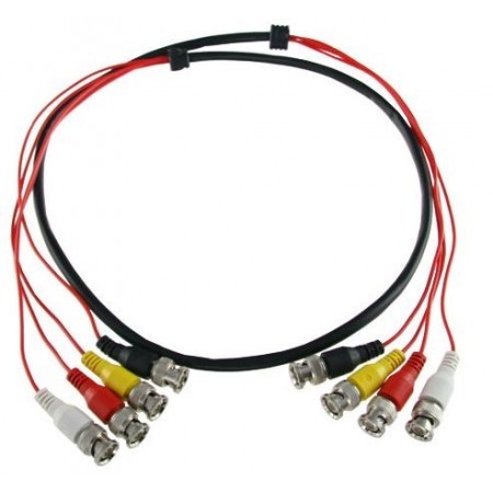 Cable adaptador BNC / BNC x4