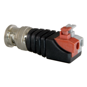 Conector BNC MACHO de fácil conexionado Salida +/ de 2 terminales