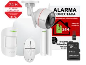  Kit de alarma profesional Certificado Grado 2 Comunicación Ethernet y GPRS Inalámbrico 868 MHz 