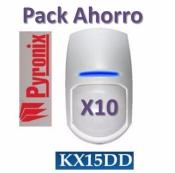 Pack Ahorro de 10 DETECTORES PIR INTERIOR 15M
