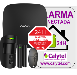 KIT AJAX con Panel AJ-HUB2-B Alarma profesional Comunicación Ethernet y dual SIM GPRS