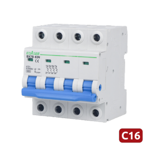   Interruptor magnetotérmico Corriente nominal 16A