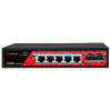      Safire Switch PoE 4 puertos PoE + 1 Uplink RJ45 + 2 SFP (1G/2,5G)