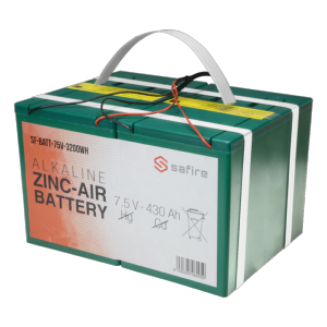 Batería zinc-aire Voltaje 7.5 V Capacidad 3200 Wh