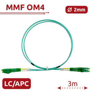    Cable de conexión de fibra óptica Fibra multimodo OM4
