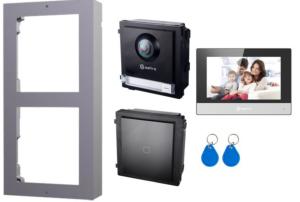 Kit de Videoportero Tecnología IP Incluye Placa , Lector de tarjetas RFID y Monitor