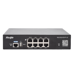       Ruijie Router PoE Cloud 7 Puertos PoE+ RJ45 GE + 1 Puertos RJ45 GE 8 Puertos RJ45 10/100 /1000 Mbps