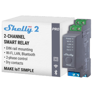     Shelly Pro 2 WiFi 2.4 GHz IEEE802.11 b/g/n / Bluetooth
