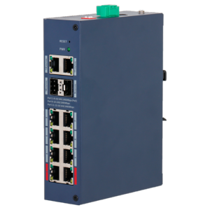      Switch PoE X-Security Carril DIN 8 puertos PoE RJ45 + 2 puerto RJ45 + 2 SFP