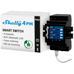     Shelly Pro 4PM WiFi 2.4 GHz IEEE802.11 b/g/n / Bluetooth